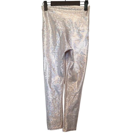 Emily HSU Pink Mini Fish Scales Ladies Size Small Leggings - Picture 3 of 5